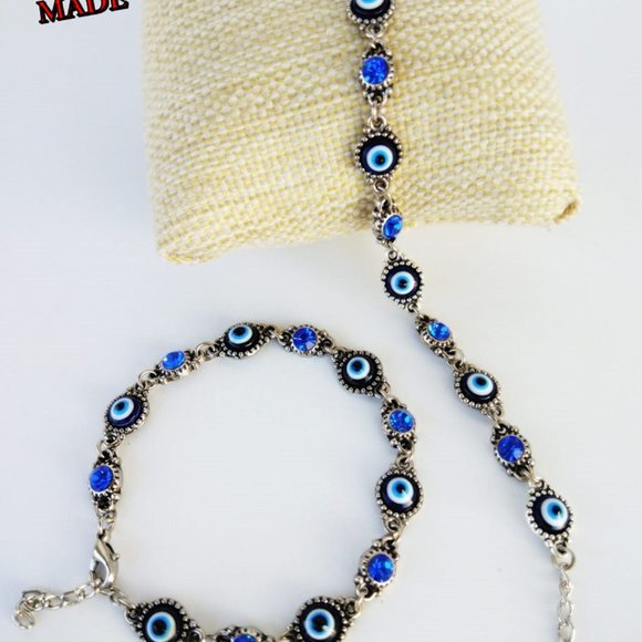 Evil Eye Bracelet Hand Made New. - Picture 2 of 3